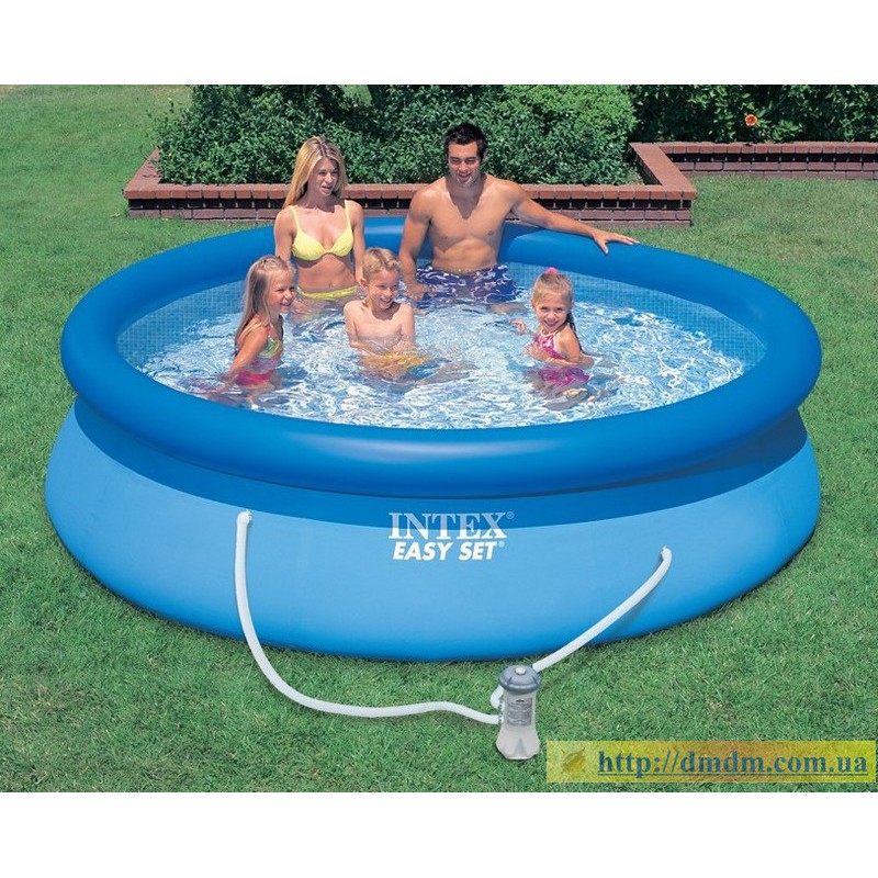 Надувний басейн Easy Set Pool, фільтр-насос (Intex 28122)