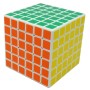 Кубик Рубика 6х6х6 - белый/черный пластик, наклейки (QIYI Cube EQY537)