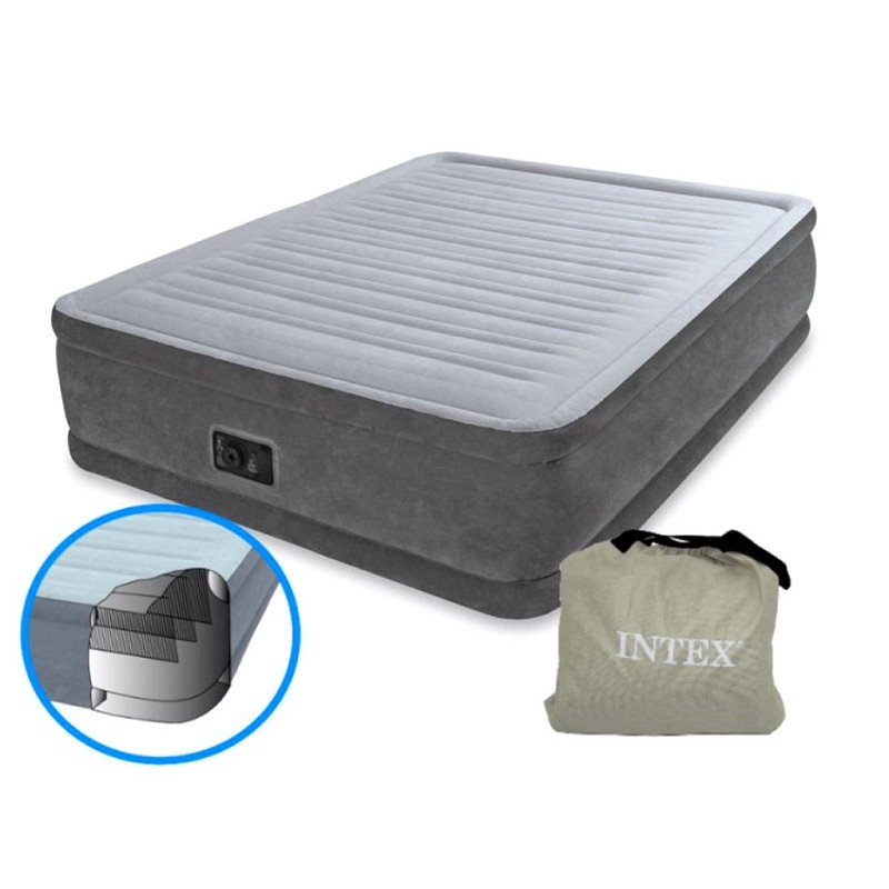 Надувне ліжко з вбудованим електронасосом (Intex 64414)