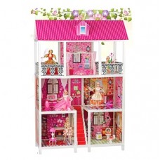 Триповерховий Будиночок для ляльок Барбі з набором (арт. 66885)