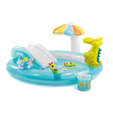 Дитячий надувний ігровий центр "Крокодил" (Intex 57165)