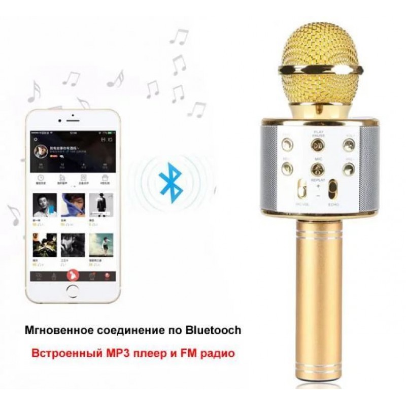 Бездротовий Bluetooth караоке-мікрофон (Wster WS858)