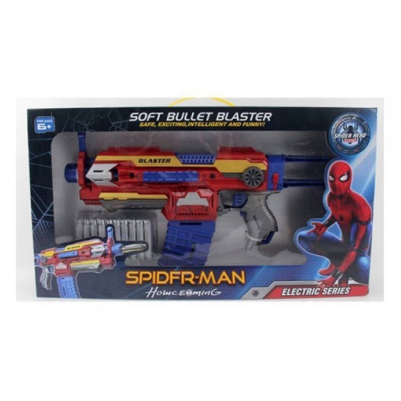 Бластер-автомат с поролоновыми пулями - Spider-Man (арт. SB408)