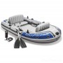 Чотиримісний надувний човен Excursion 4 Set з веслами та насосом (Intex 68324)