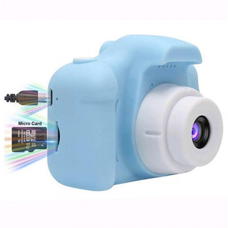 Дитячий цифровий фотоапарат, блакитний (арт. C3-A)