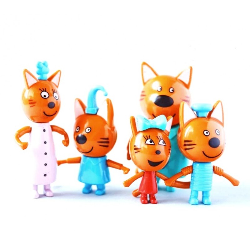 Ігровий набір з фігурками - Три коти - 5 персонажів (арт. M-8811)