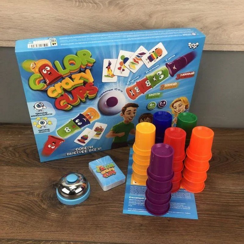 Настольная игра "Color Crazy Cups" (Danko Toys ССС-01-01)
