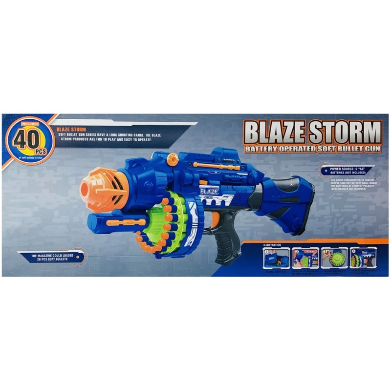Кулемет - бластер з м'якими кулями (Blase Storm 7051)
