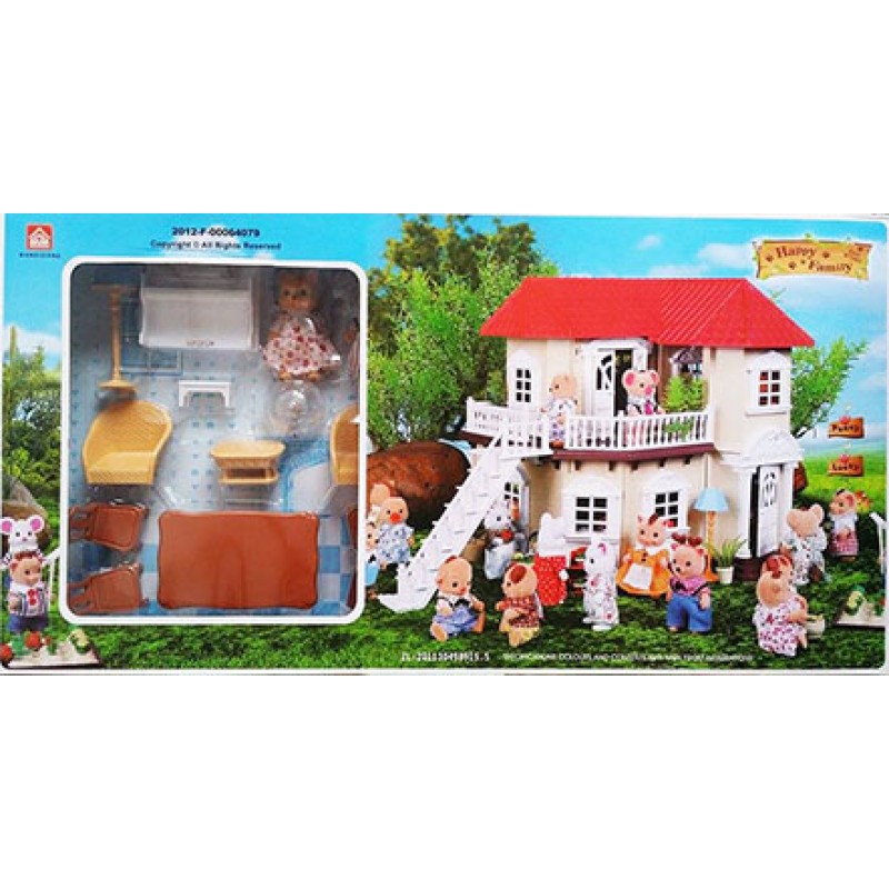 Домик Happy Family, животные флоксовые (BK Toys Ltd 012-01)