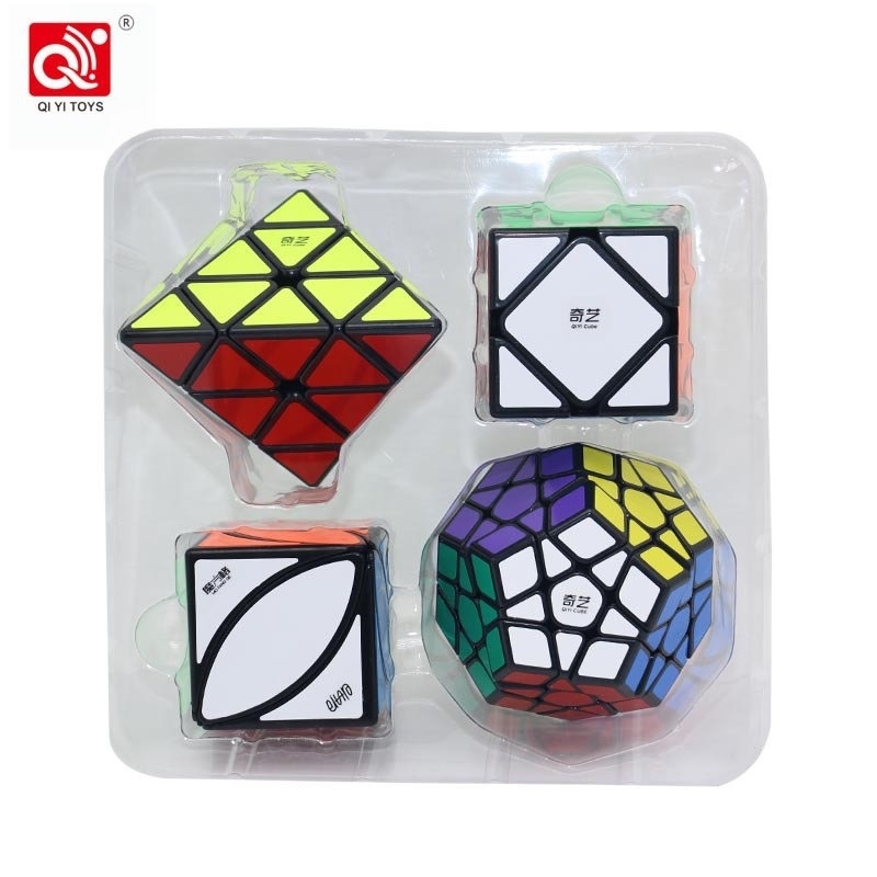 Набір головоломок 4 шт - "Кубік Рубіка" (QIYI Cube EQY527)