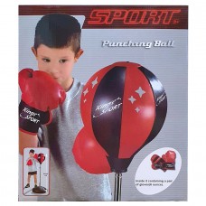 Детский спортивный набор для бокса - Груша на стойке и перчатки (арт. 143881-1)
