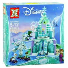 Конструктор Disney Princess - Волшебный ледяной замок Эльзы (арт. 3016)