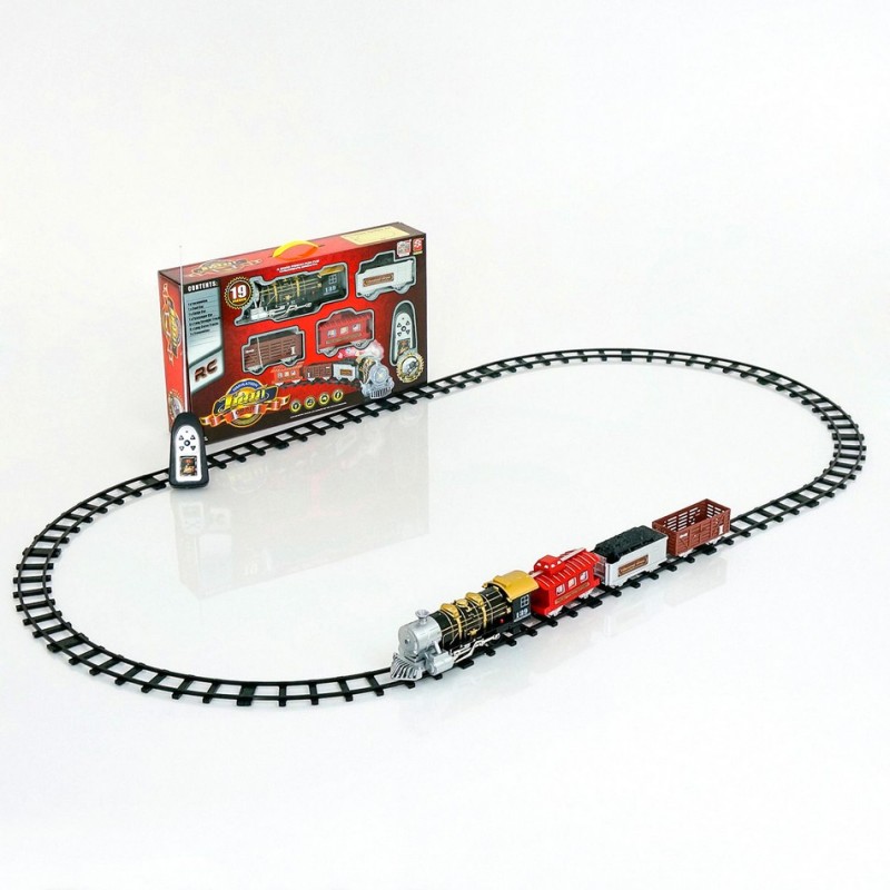 Железная дорога - Поезд на радиоуправлении, дым, свет (арт. 3054)