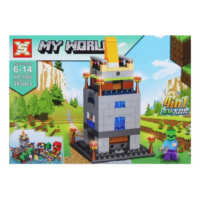 Конструктор My world - Minecraft - Башня Зомби (арт. 1066)