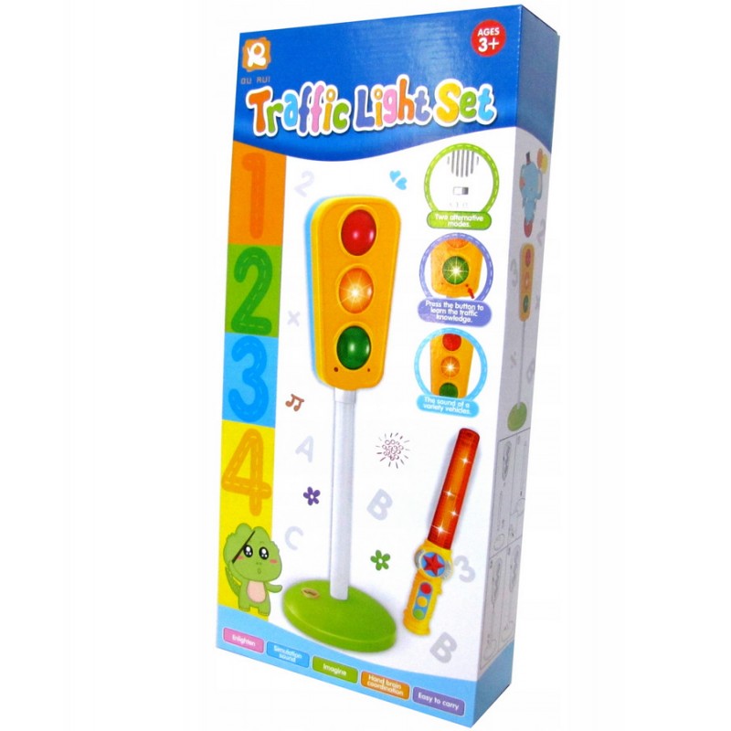 Дитячий іграшковий світлофор - функціональний зі звуком, 65 см (арт. A1106)