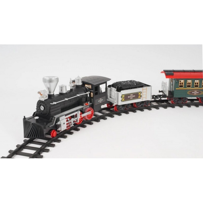 Залізниця - Вантажопасажирський поїзд з димом, світлом і звуком (Limo Toy YY126)