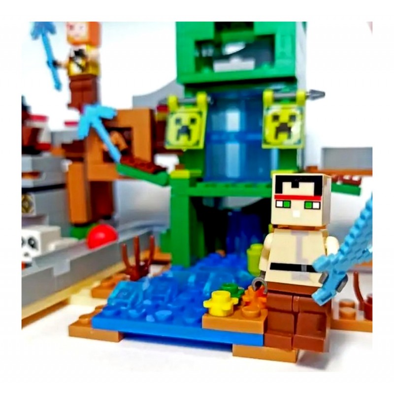 Конструктор My world - Minecraft - Шахта Кріпера, LED-підсвічування(арт. LB313)