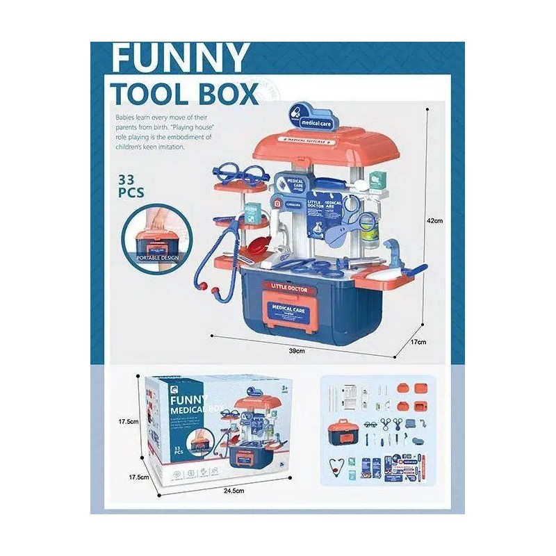 Дитячий набір лікаря Funny medical box (арт. 628A22)