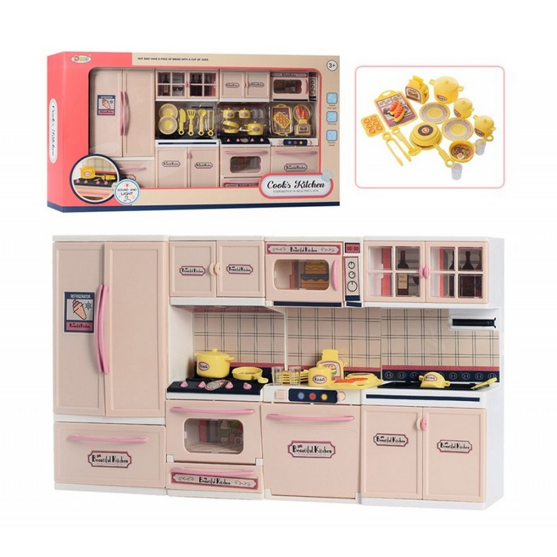 Игровой набор - кухня для кукол со светом и звуком (арт. D663V-3)