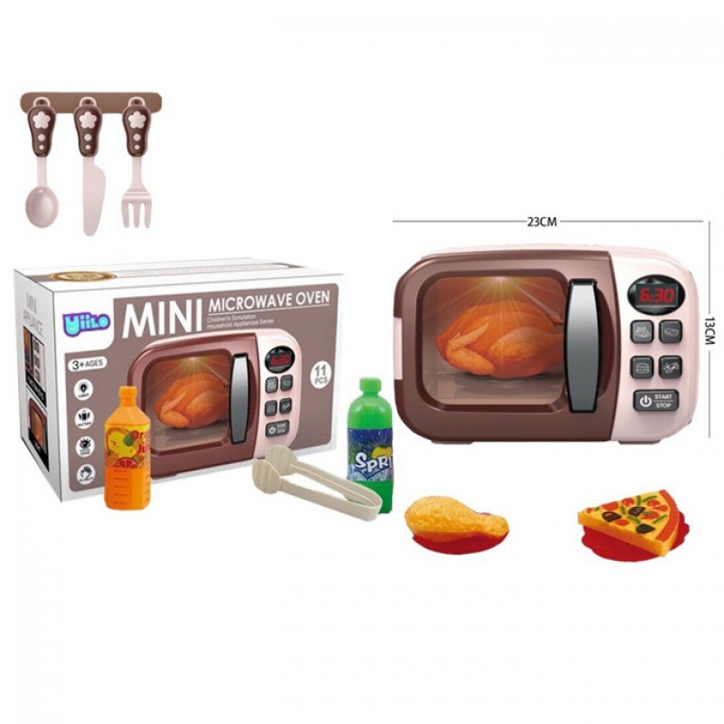 Детская микроволновая печь с набором продуктов и аксессуаров (арт. 6790A)