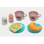 Игрушечный детский чайник с набором - плитка, посуда, продукты - детская кухня Монтессори (арт. 6791A)
