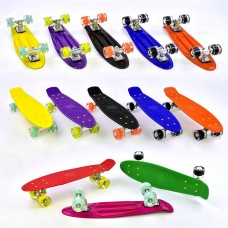 Скейт Penny Board, колеса світяться, 8 кольорів (Best Board 76761)