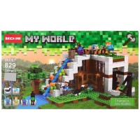 Конструктор My world - Minecraft - База на водопаде (арт. 829)