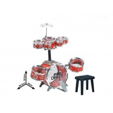 Дитяча барабанна установка - 8 барабанів + стільчик (арт. 882-19)