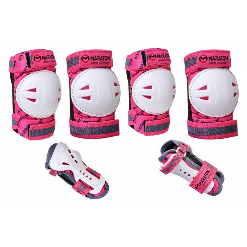 Защита для коленей, локтей и ладоней Maraton Fire Fox, розовый, S