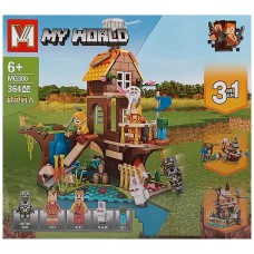 Конструктор - My world - Minecraft - Будиночок на березі 3в1 (арт. MG300)