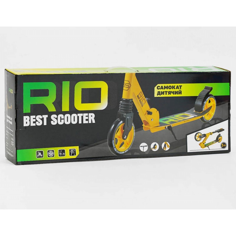 Самокат двоколісний - RIO фіолетовий - колеса 145мм, амортизатор (Best Scooter R-84240)