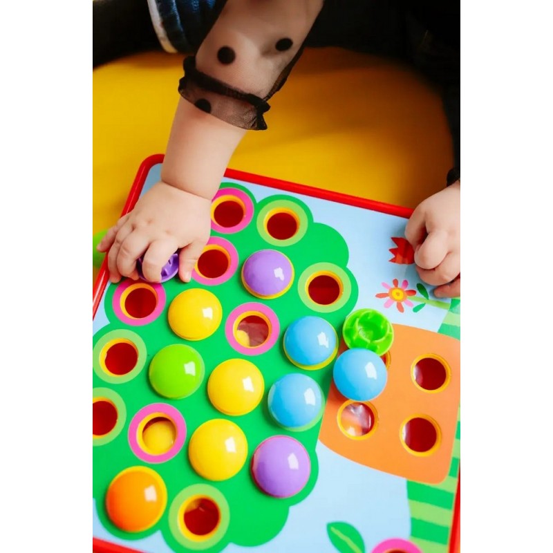 Мозаїка велика для малюків - 46 фішок і 12 шаблонів (LimoToy SK0005)